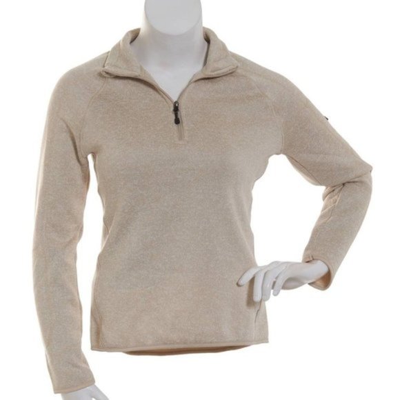Avalanche Tops - NWT L Avalanche 1/4 Zip Sweatshirt Athleticwear Tan/Cream